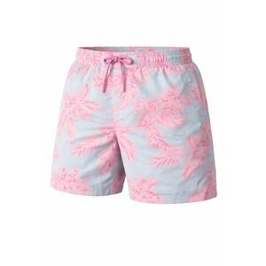 Façonnable Swim Trunks Mens Small Pink Blue Palm Mesh Lined Beach Resort 90's